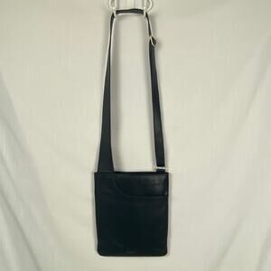 Radley London Black Leather Slim Profile Crossbody Bag gently used, excellent